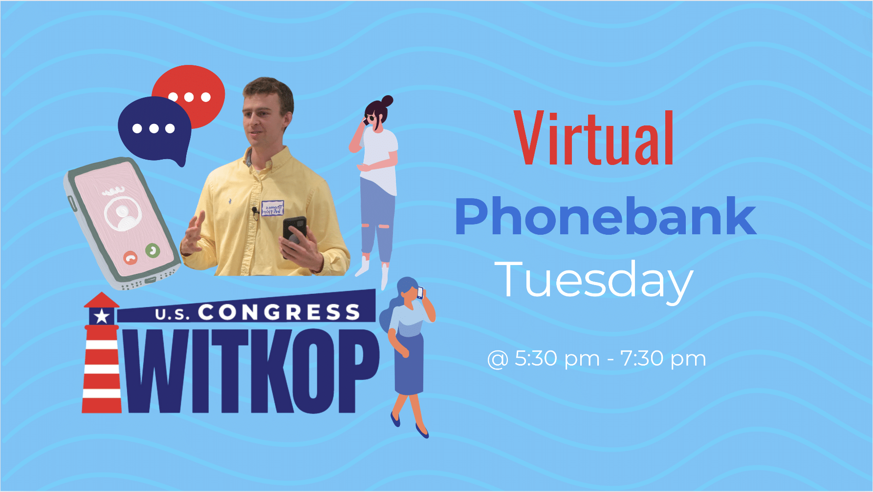 Virtual Phonebank 🌊 With Team Witkop